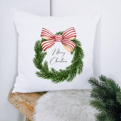 OUTDOOR KISSEN "MERRY CHRISTMAS KRANZ"