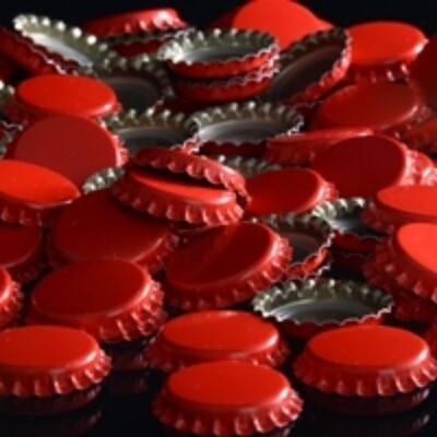 144 Red Bottle Caps