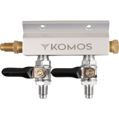 KOMOS 2-way gas manifold