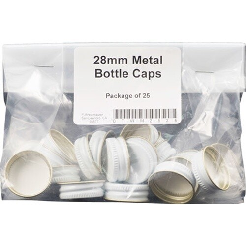 28 mm Metal screw cap (pack of 25)