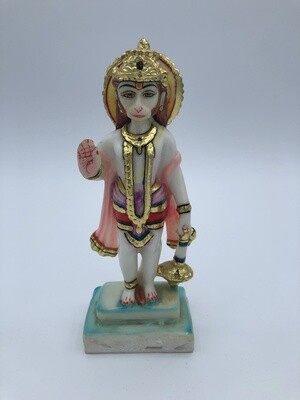 Hanuman standing 7" Gold Embossed