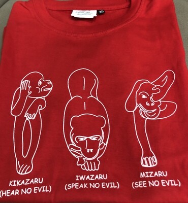 T-Shirt Wise Monkeys Size 32