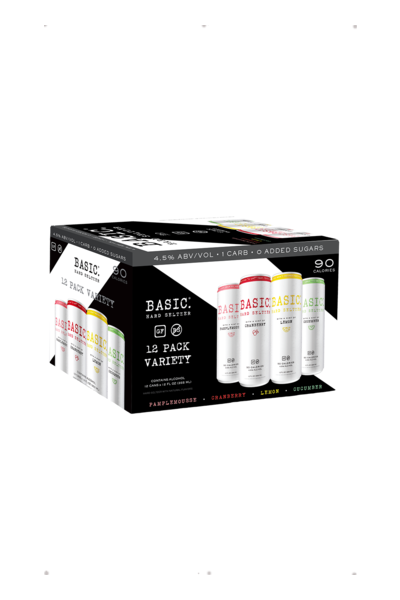 Basic Hard Seltzer Variety 12pk can