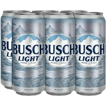 Busch Lt 6pk can