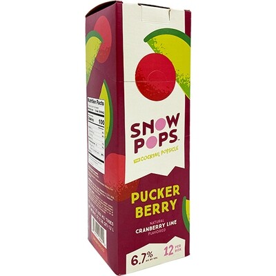 Snow Pops Pucker Berry 100mL 12pk