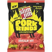 Slim Jim Hot Pork Rinds 2oz