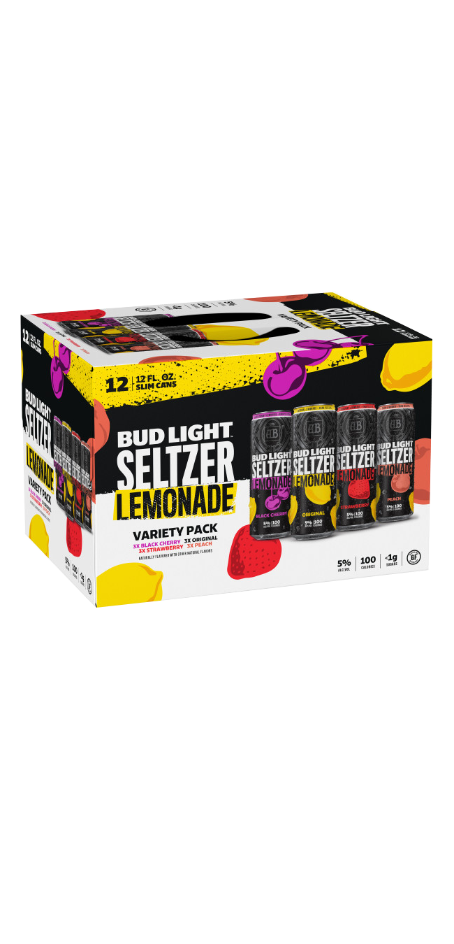 Bud Lt Lemonade Variety Seltzer 12pk can