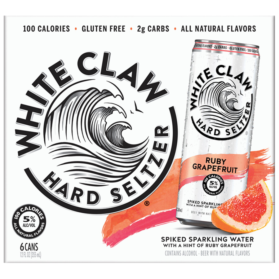 White Claw Ruby Grapefruit 6pk cans