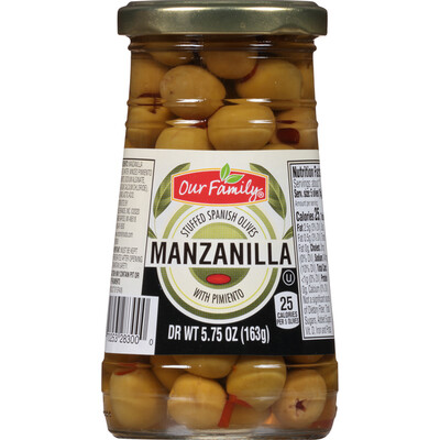 Our Family Manzanilla Olives 5.75oz