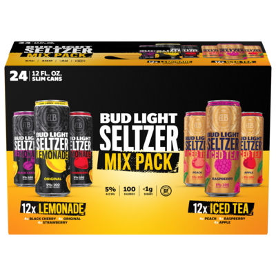 Bud Light Seltzer Tea Lemonade Mix 24pk can