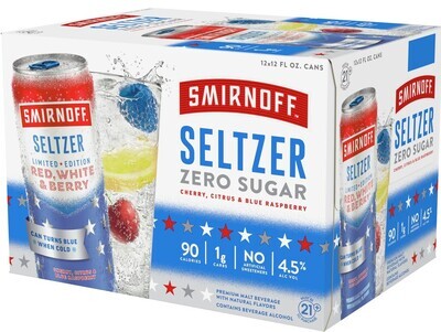 Smirnoff RWB Seltzer 12pk can