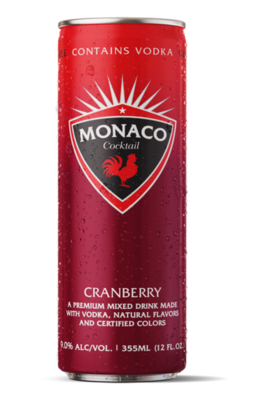 Monaco Cranberry 12oz can
