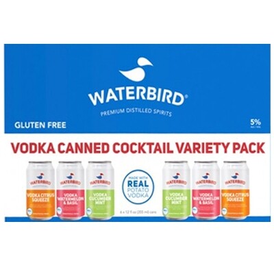 Waterbird Vodka Variety 6pk can