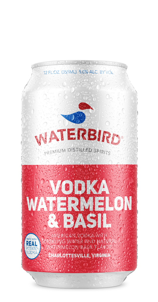 Waterbird Vodka Watermelon & Basil 12oz can
