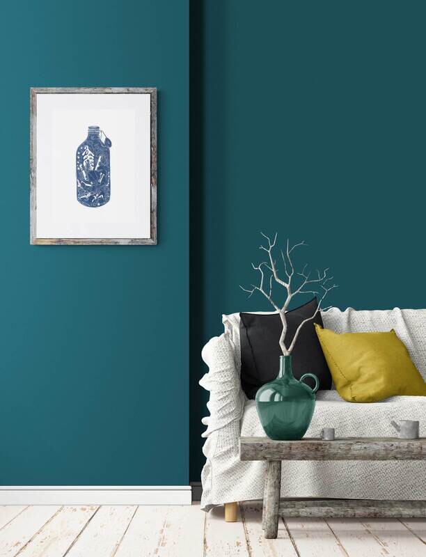 Sea Jewels Linocut Print