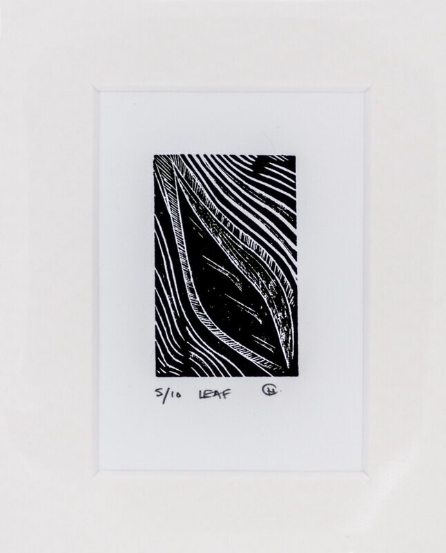 ‘Leaf’ Wood Engraving Print