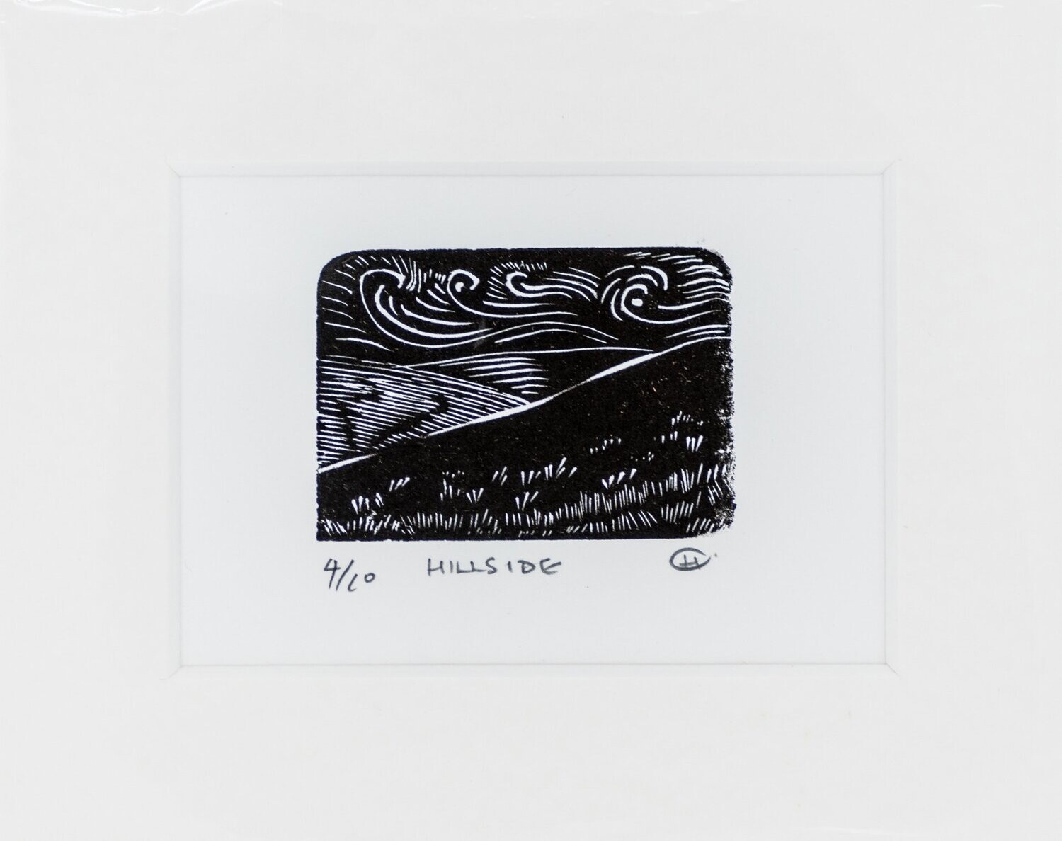 ‘Hillside’ Wood Engraving Print