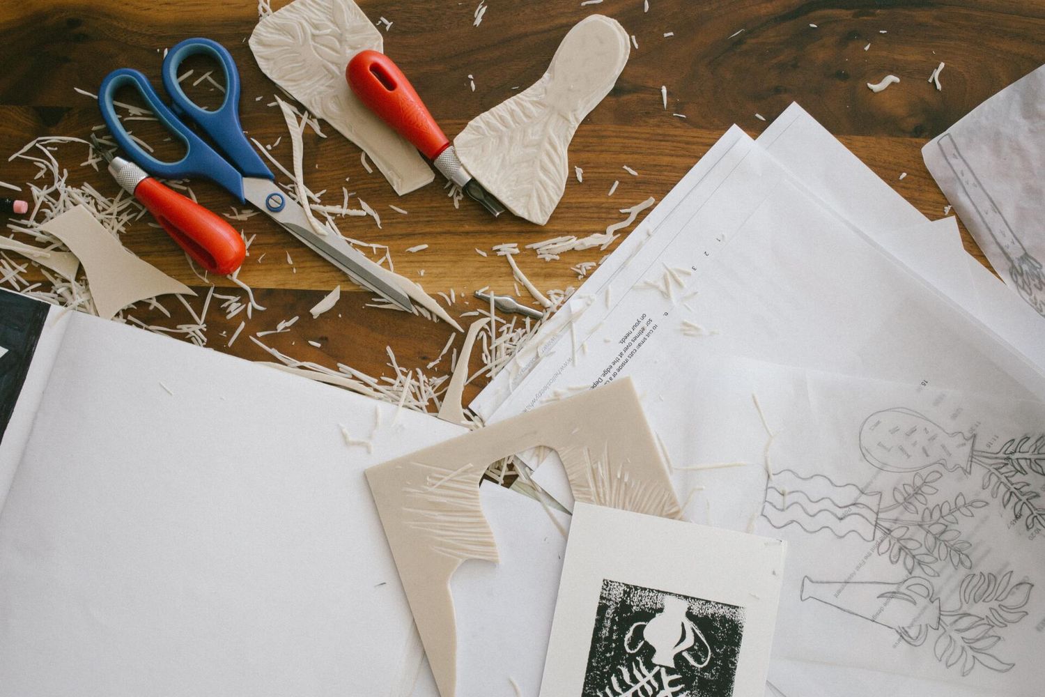 Ex Libris Linocut Bookplates and Bookmarks Workshop 10th October, 10-3, near Devizes Wiltshire