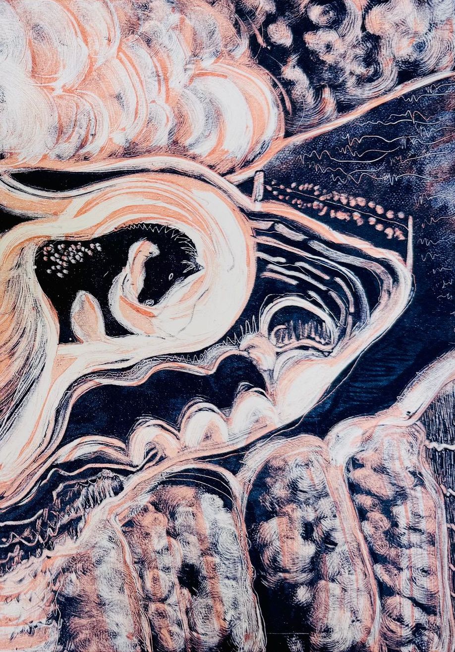 Visual Poetry Monotype Printmaking Workshop, 4 February 2027, 10-2, The Mind Tree near Devizes Wiltshire