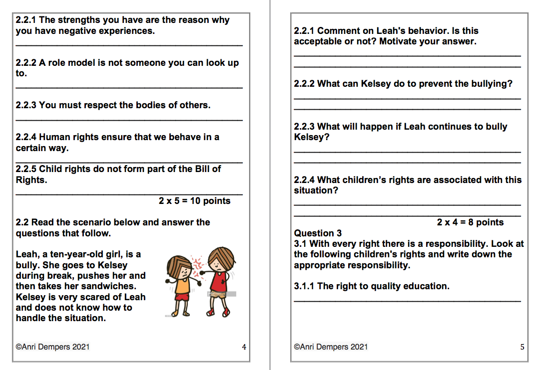 grade 4 psw formal assessments