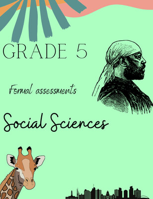 Grade 5 Social Sciences assessment bundle (practise tests) (2021)