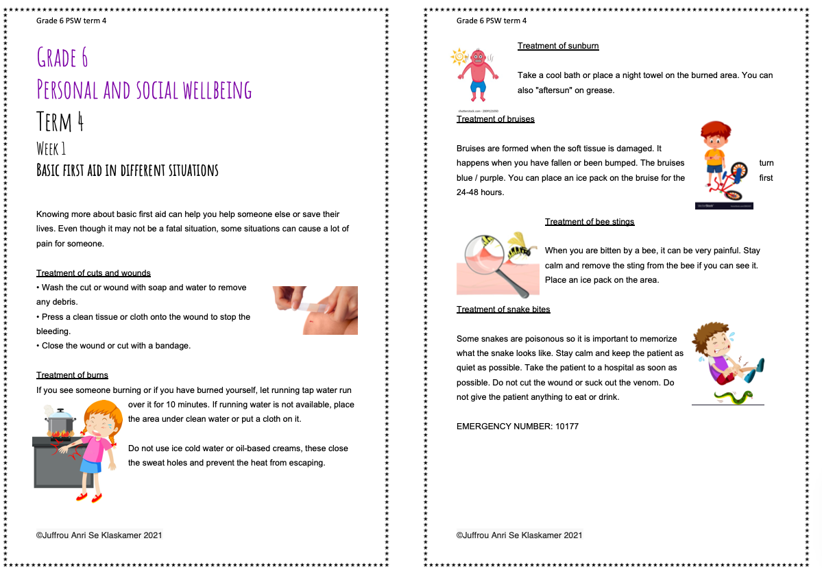 grade 6 psw term 4 booklet