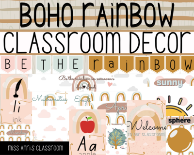 BOHO rainbow (PDF) theme
