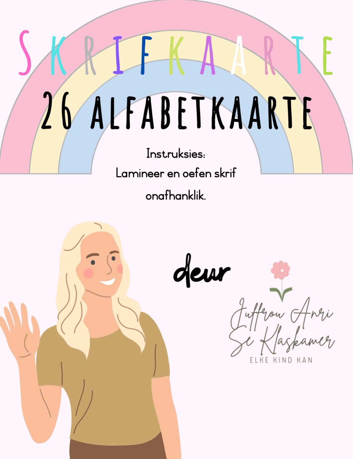 Skrifkaarte -pienk
