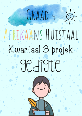 Graad 4 Afrikaans Huistaal kwartaal 3 projek (2022)
