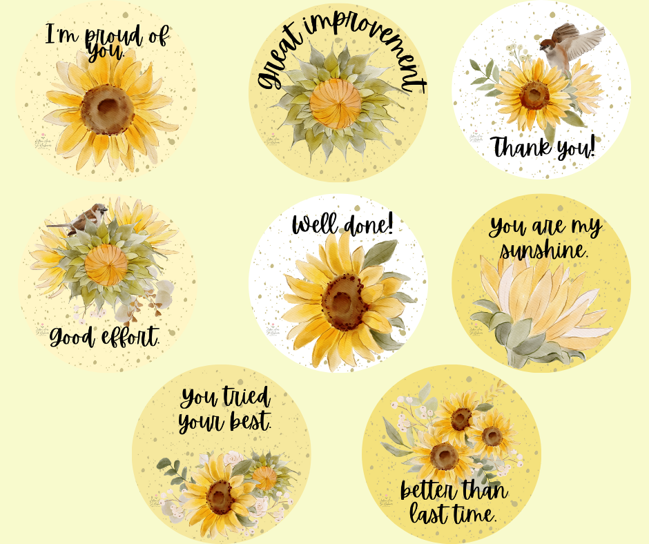 Sunflower Stickers