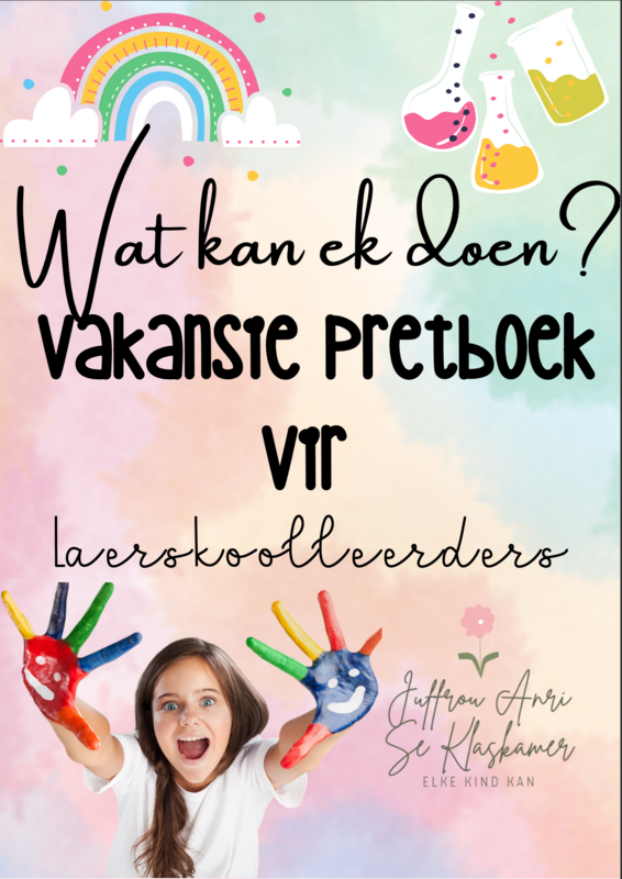 Vakansie pretboek vir laerskoolleerders