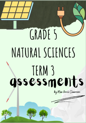 Grade 5 Natural Sciences term 3 assessments (2022)