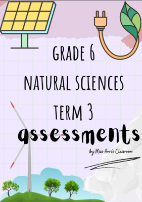 Grade 6 Natural Sciences Assessments Term 3 (2022)