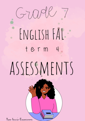 Grade 7 English First Additional Language term 4 assessments