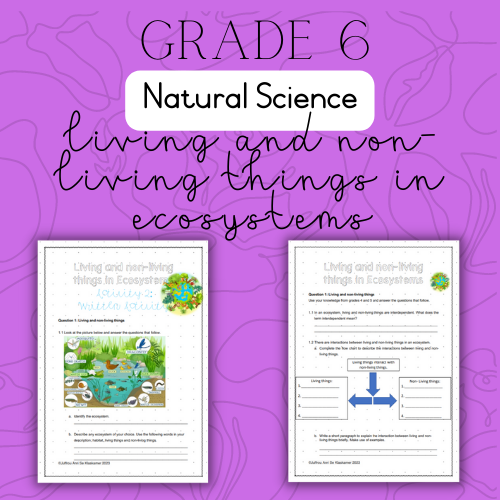 Grade 6 NS Living and nonliving things in ecosystems