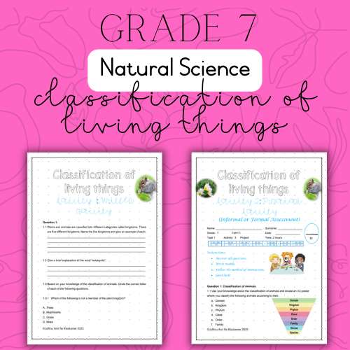 Grade 7 NS Classification of living things