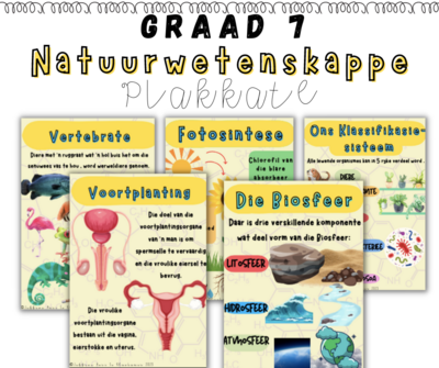 Graad 7 Natuurwetenskappe Kwartaal 1 Plakkate