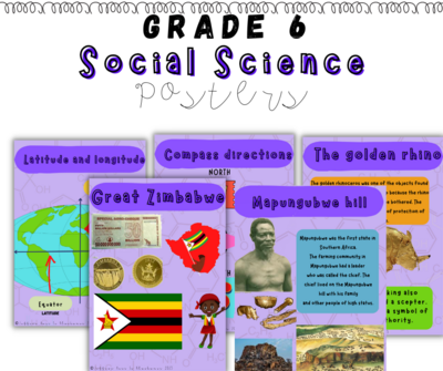 Grade 6 Social Science Term 1 Posters