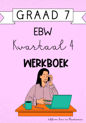 Graad 7 EBW kwartaal 4 werkboek