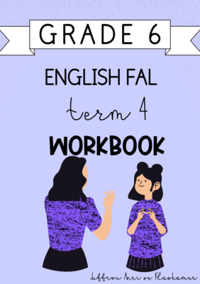 Grade 6 English FAL term 4 workbook (2023/2024)