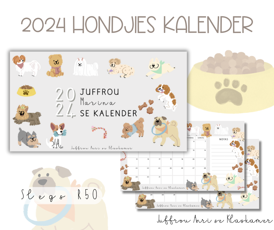 2024 Hondjies Kalender