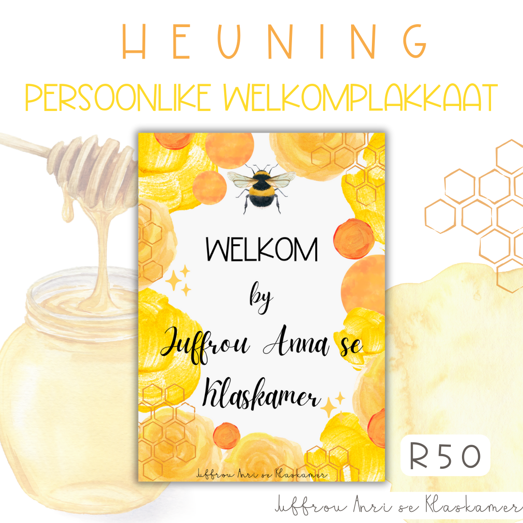 Persoonlike Welkomplakkaat - HEUNING