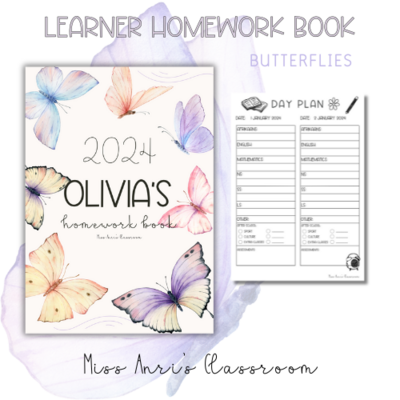 2024 LEARNER HOMEWORK BOOK BUTTERFLIES (PDF)