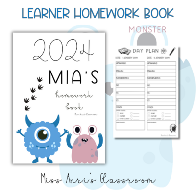 2024 LEARNER HOMEWORK BOOK MONSTER (PDF)