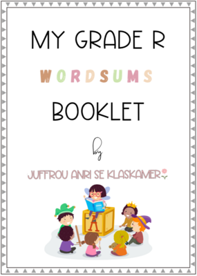 My Grade R Word Sums booklet