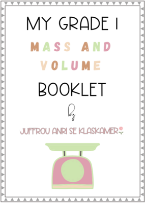 My Grade 1 Mass and Volume booklet