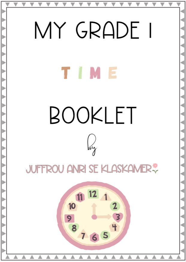 My Grade 1 Time booklet
