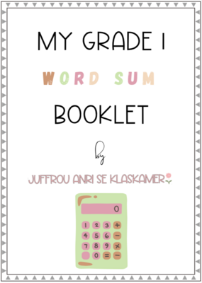 My Grade 1 Word Sums booklet
