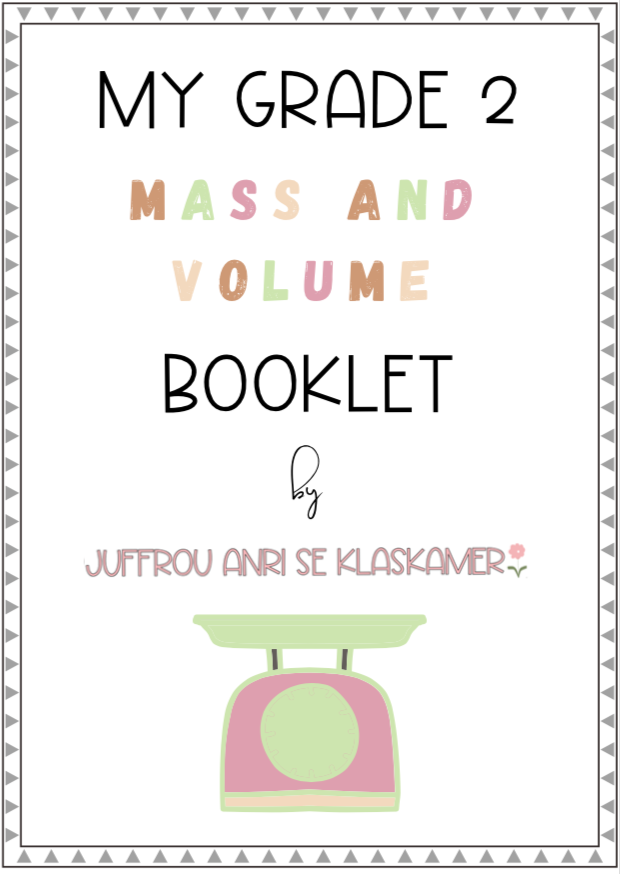 My Grade 2 Mass and Volume booklet