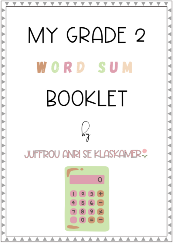 My grade 2 word sums booklet